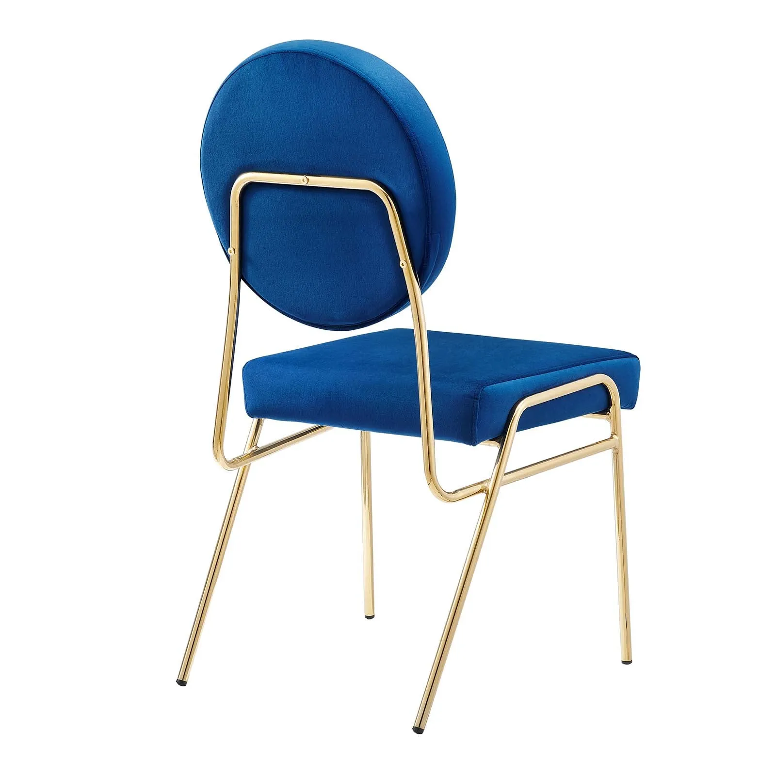 Zephyr Dining Chair in Navy Velvet